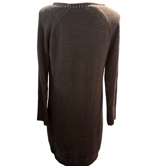 J.Jill Textured Knit Sweater Dress, Cocoa Brown, Women's Size Small, NWOT - Picture 6 of 8